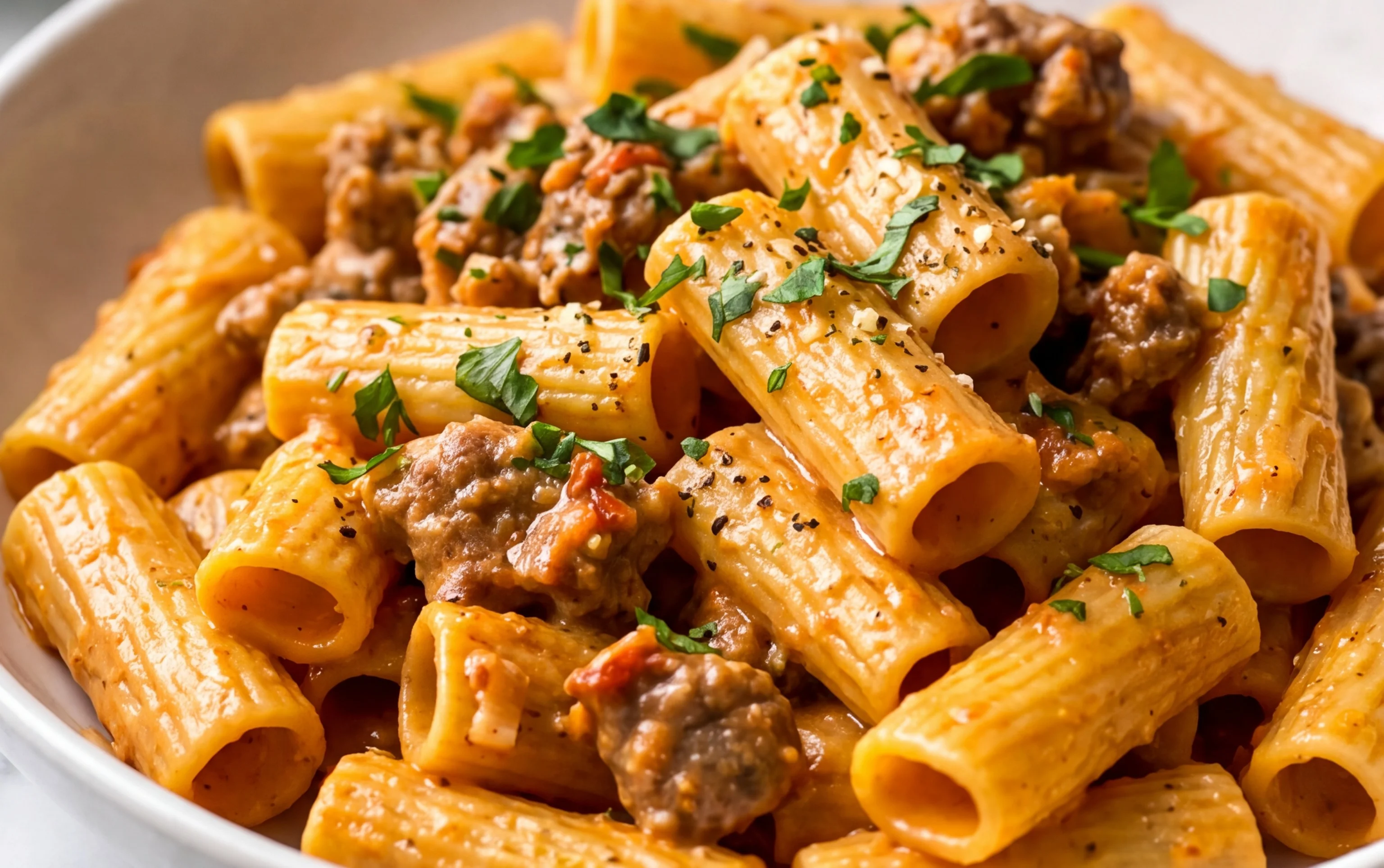 Creamy Sausage Rigatoni (One-Pan, 30-Minute Meal)